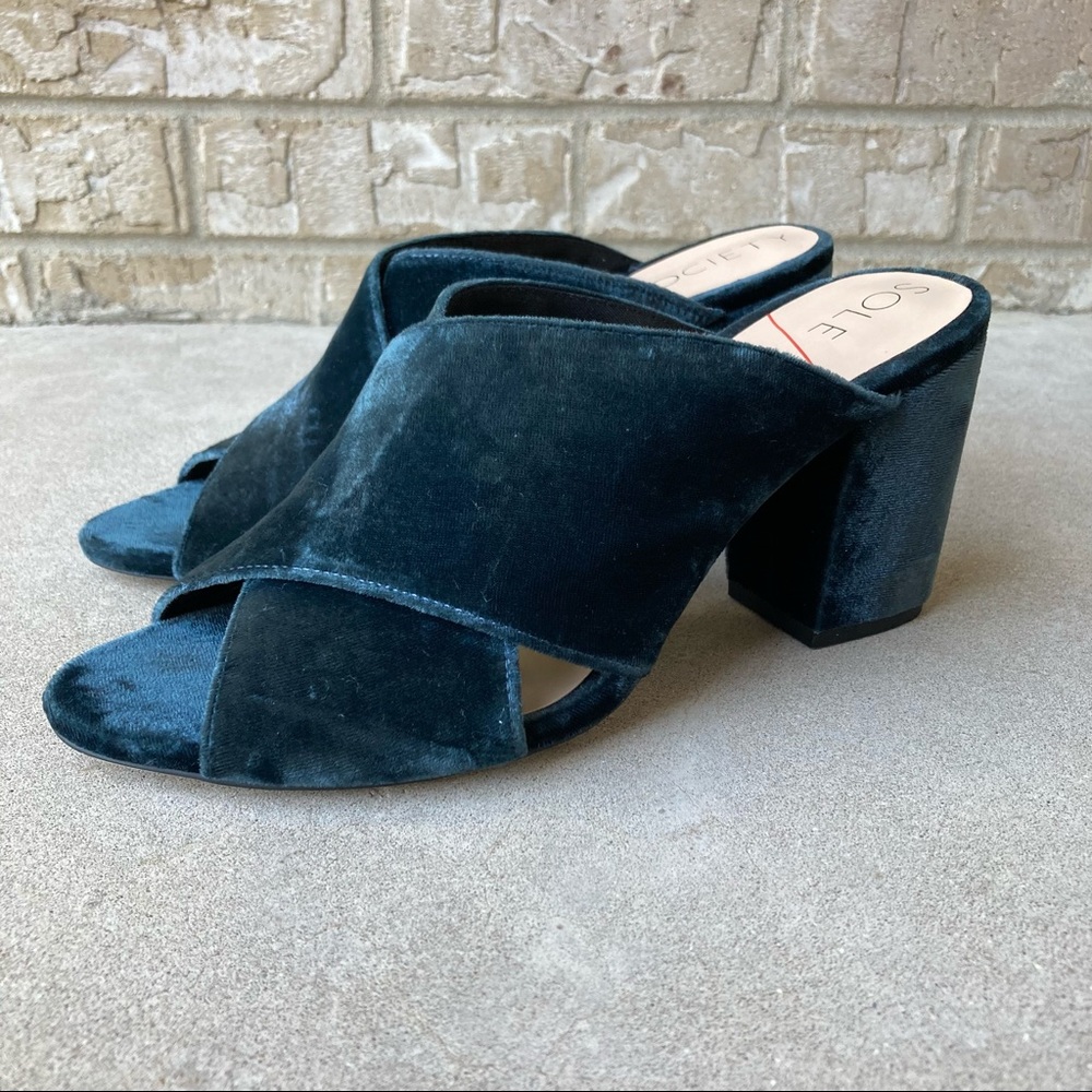 Sole Society Luella Cloud Blue Slide Mule Size 7.5 🌸